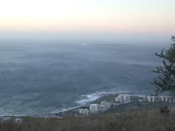 Robben Island, vom Signal Hill aus gesehen
